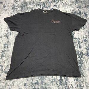 Abercrombie Fitch Mens Relaxed Fit Soft Tee Beach Graphic T Shirt Size L Black